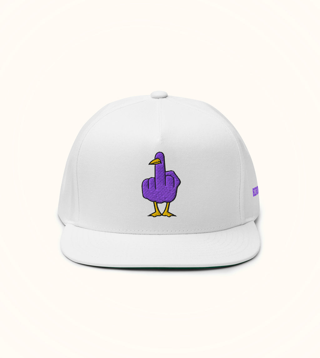NOSTR 100% cotton snapback white