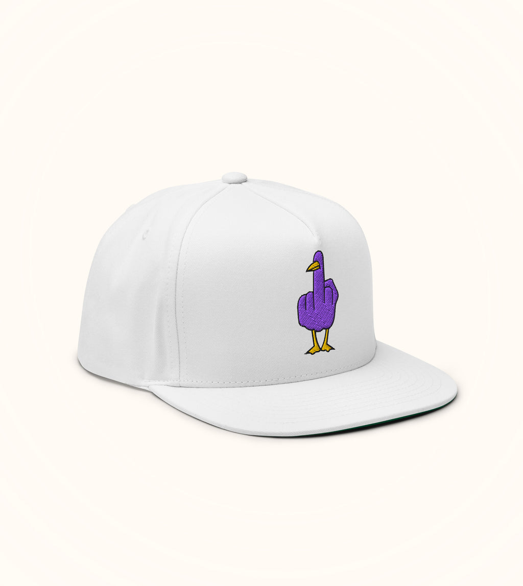 NOSTR 100% cotton snapback white