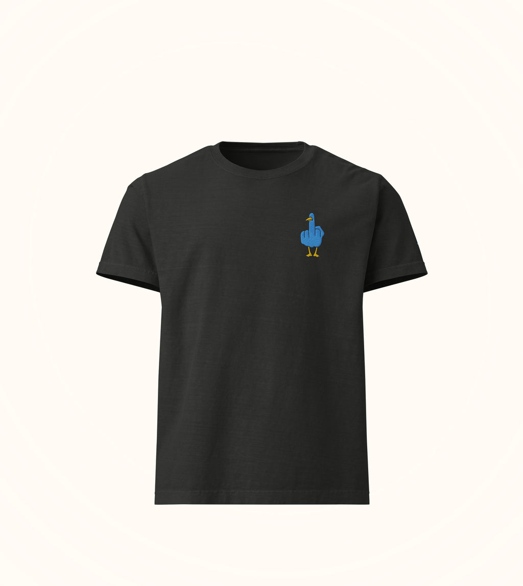 Big FU oversized Birdflip icon tee