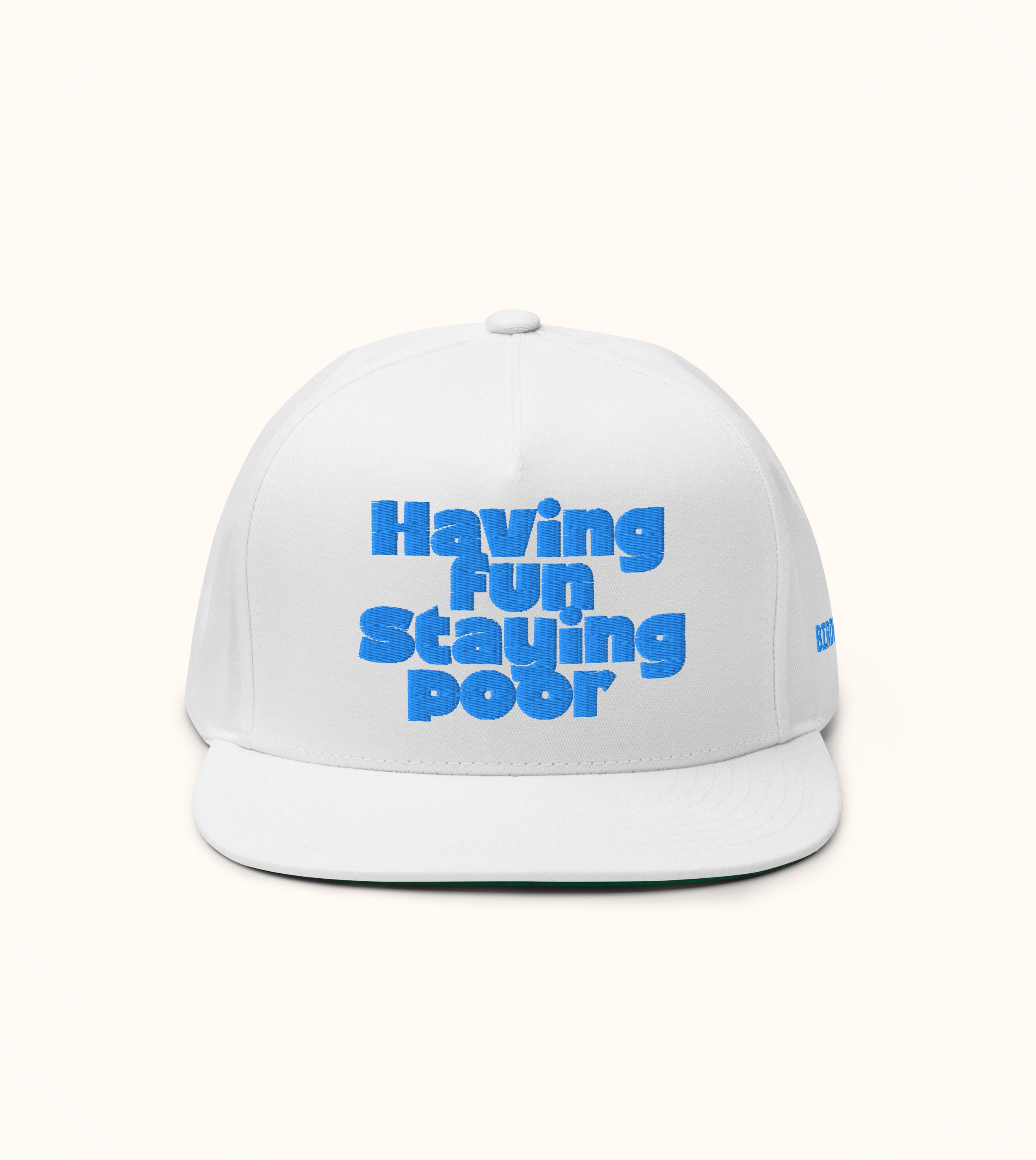 Birdflip® Having fun staying poor snapback hat