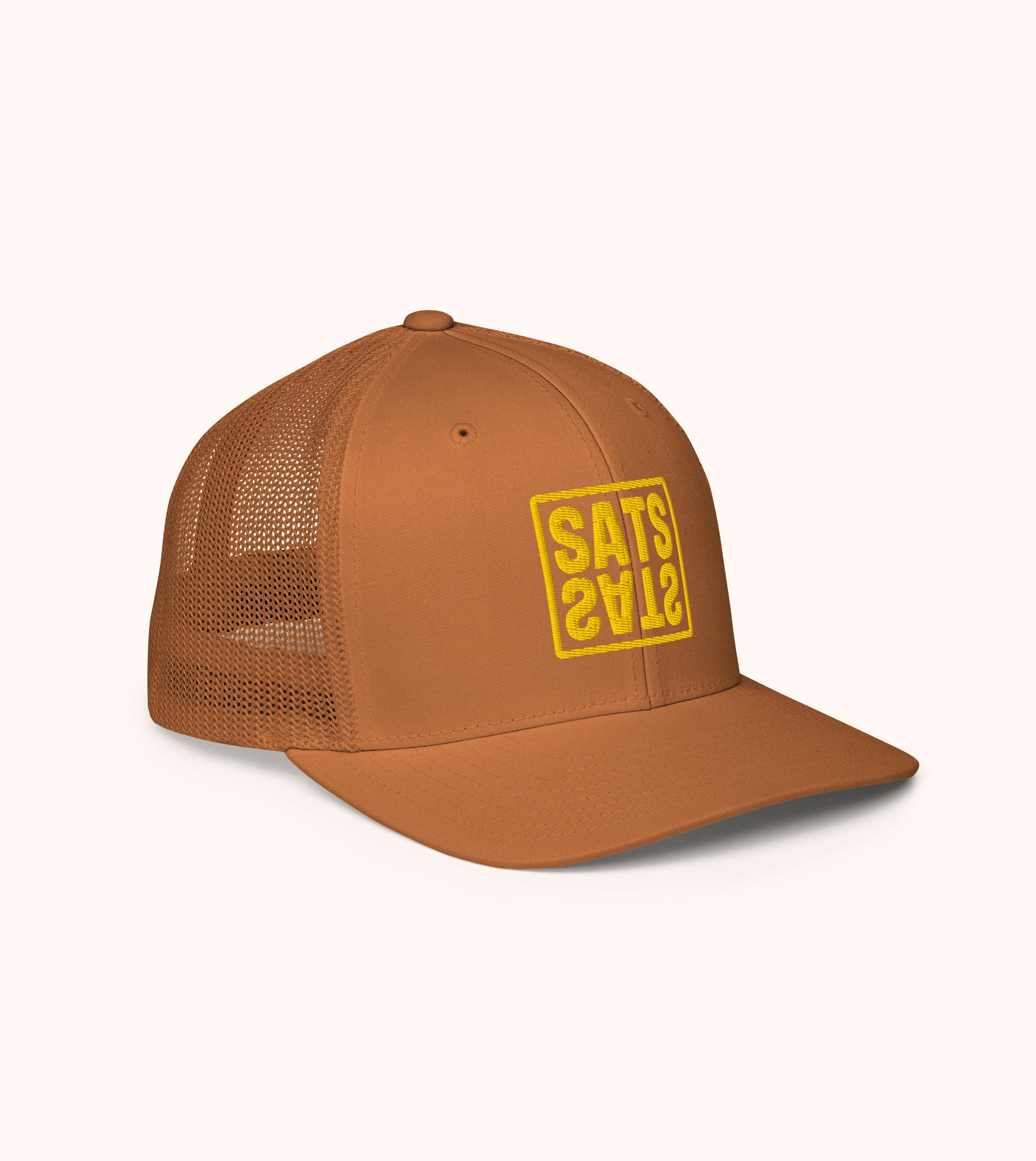 Birdflip® mirror sats fitted mesh trucker hat