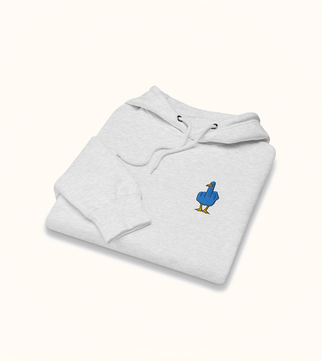 Birdflip® embroidered icon light hoodie