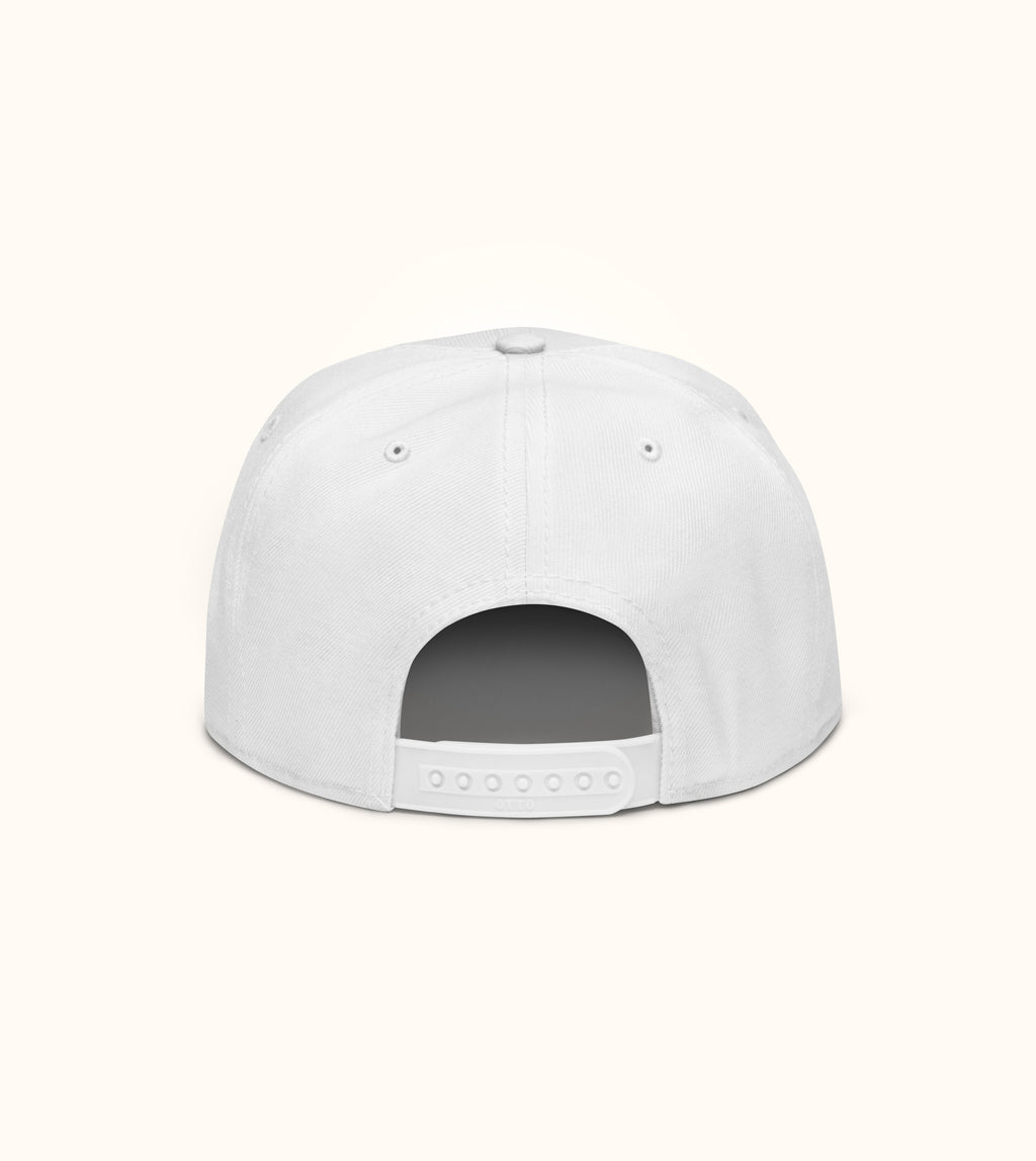 Birdflip® white snapback hat