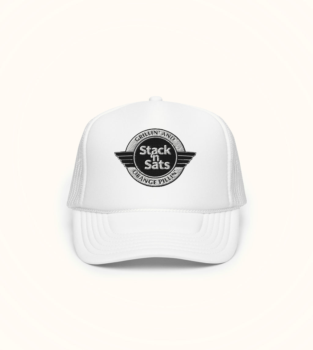 Steakburger white trucker hat