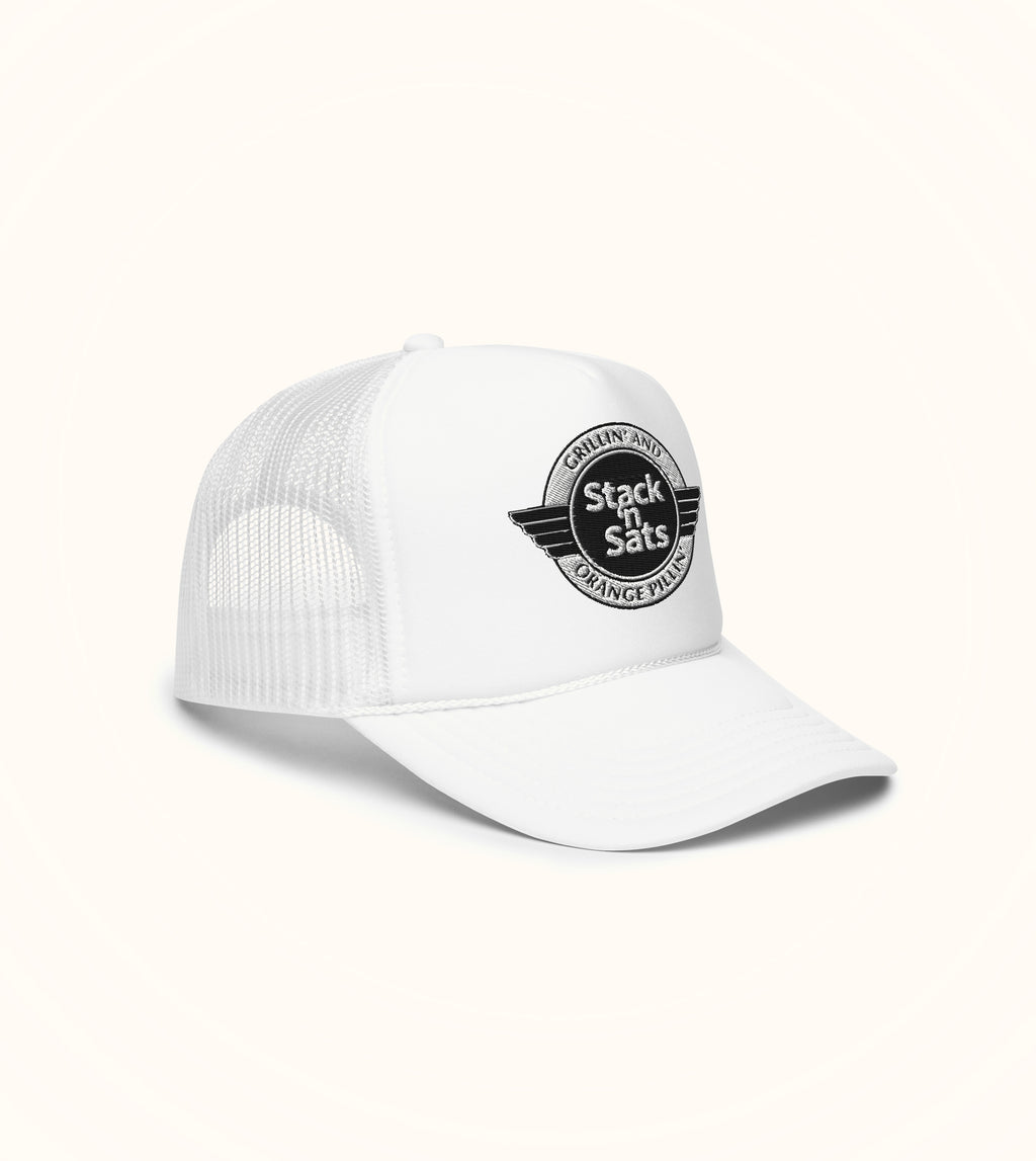 Steakburger white trucker hat