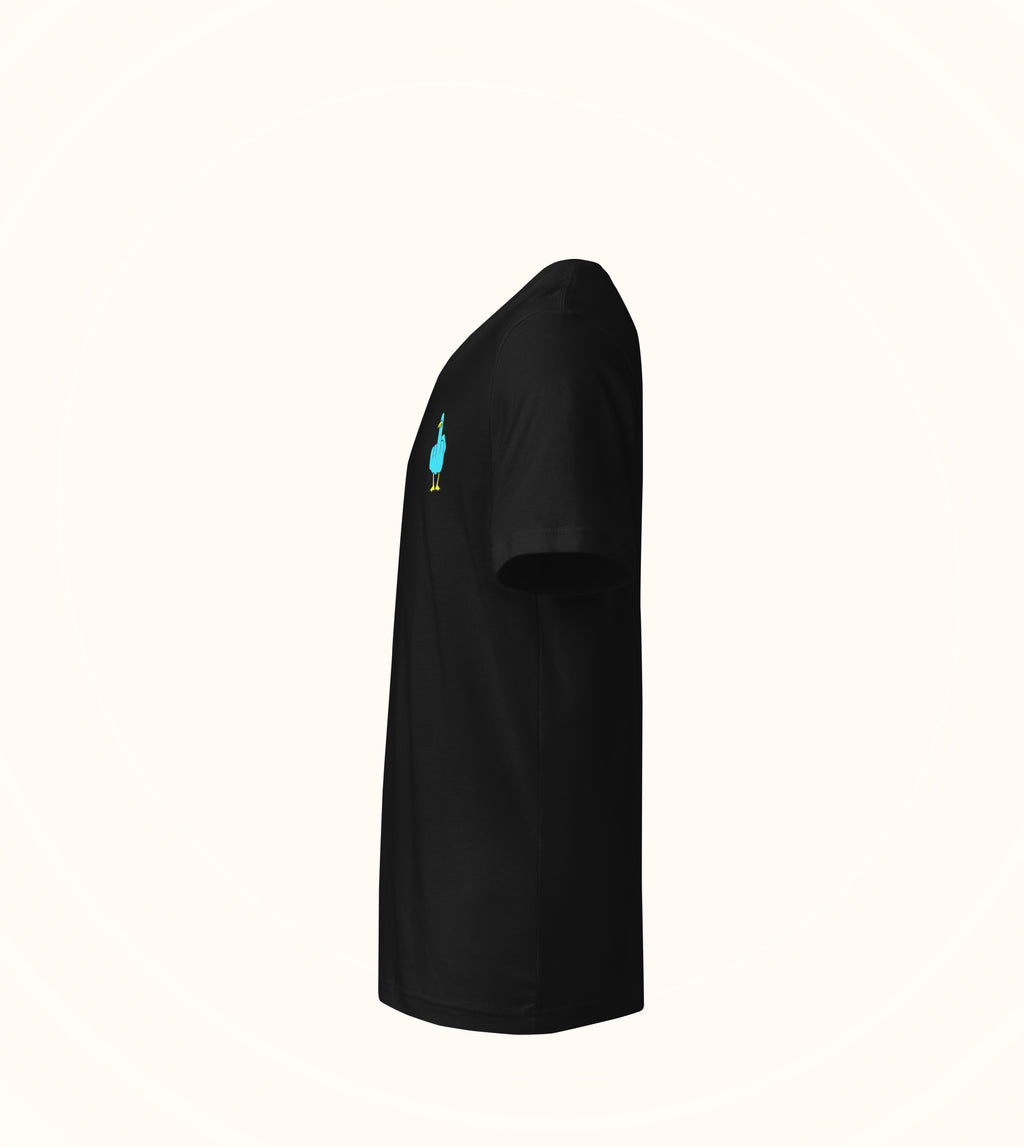 Birdflip v-neck tee