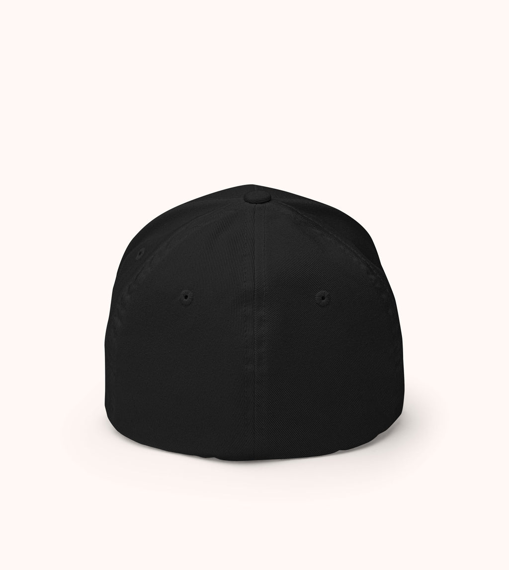 Manna Fitted Structured Twill Cap, white