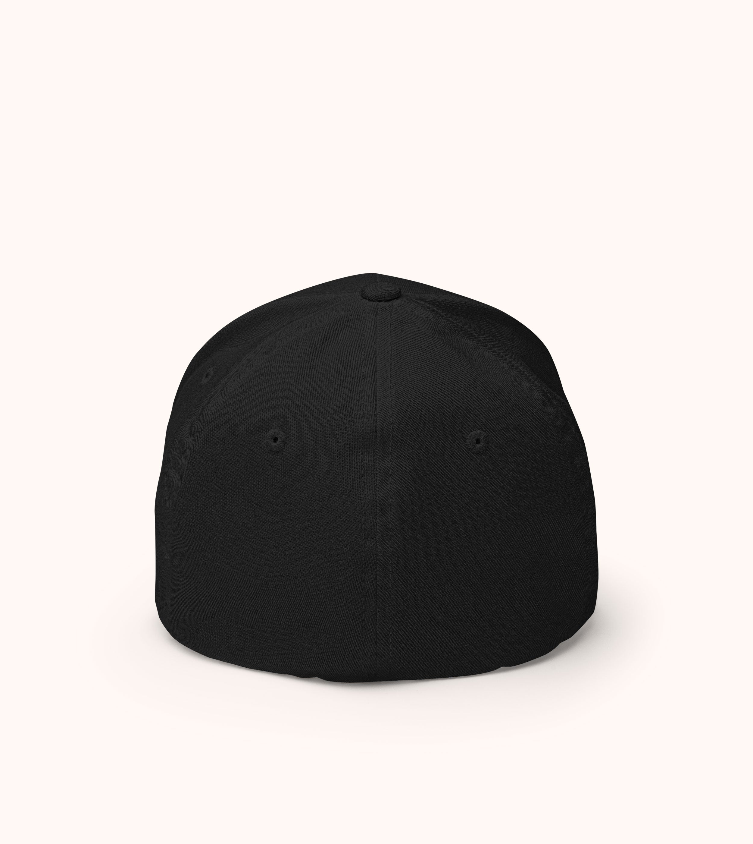 Manna Fitted Structured Twill Cap, white