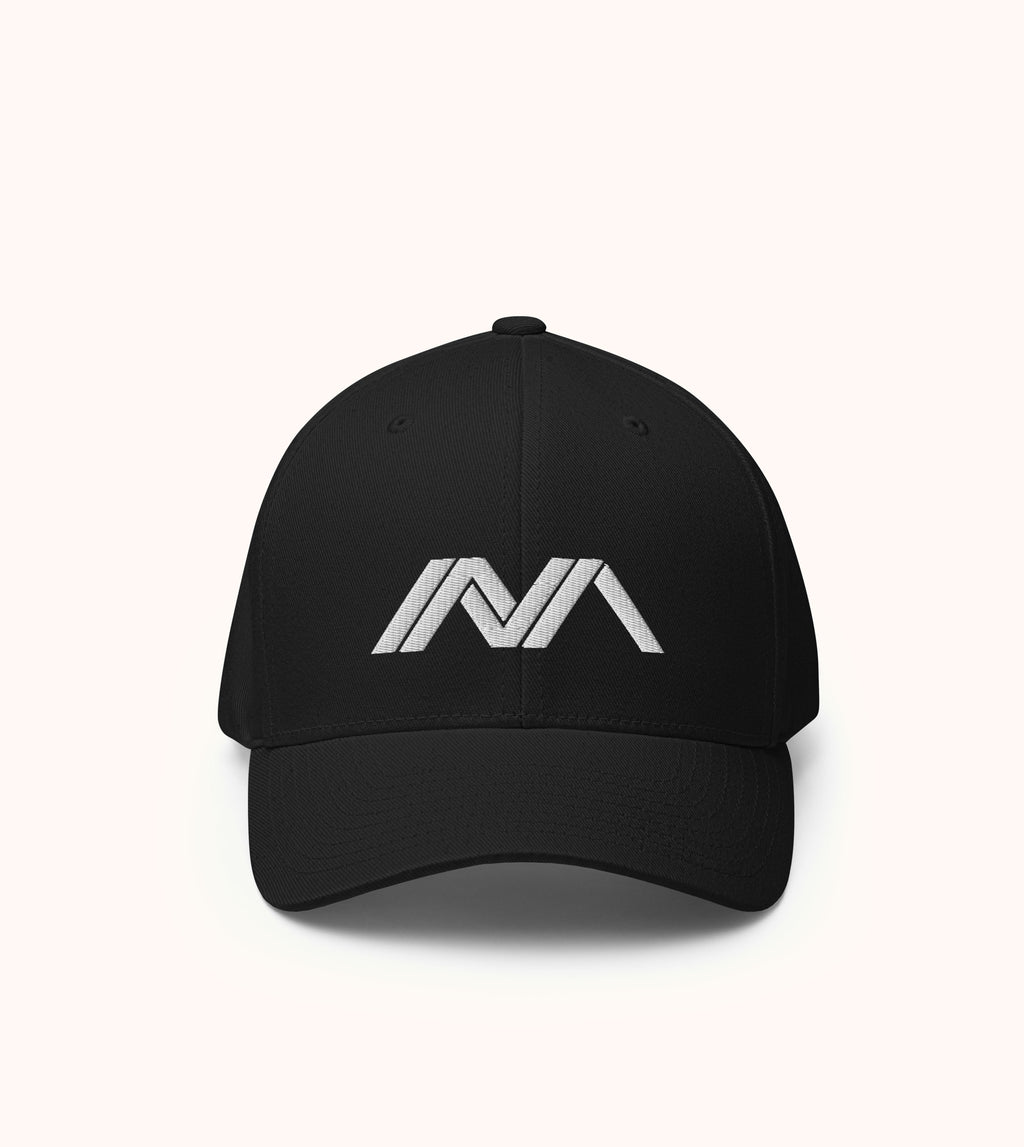 Manna Fitted Structured Twill Cap, white