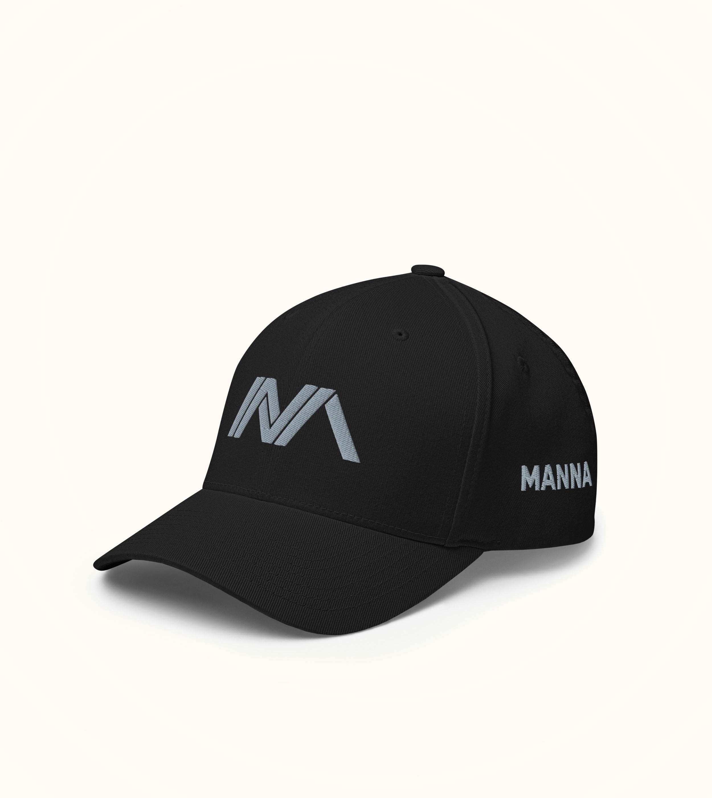 Manna Fitted Structured Twill Cap, Grey