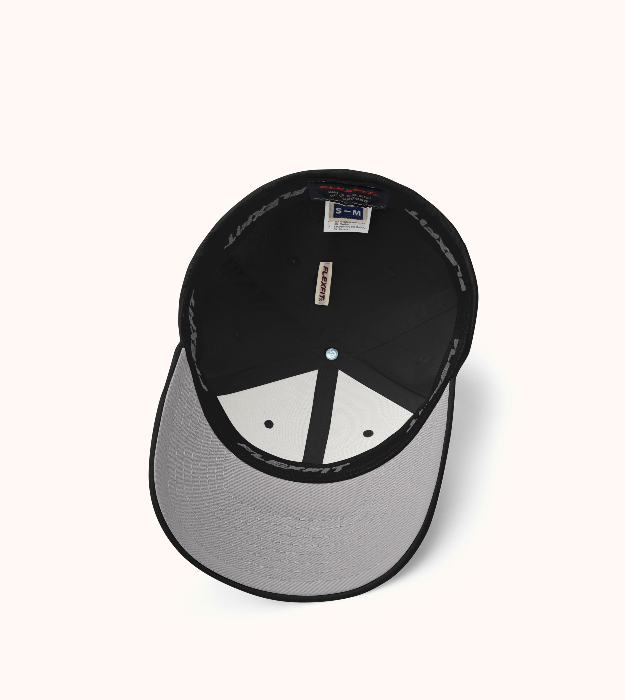 Manna Fitted Structured Twill Cap, white