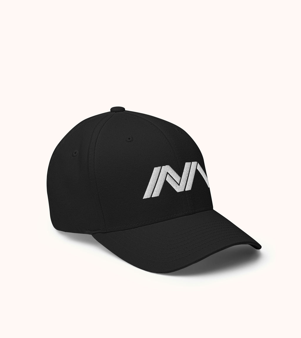 Manna Fitted Structured Twill Cap, white