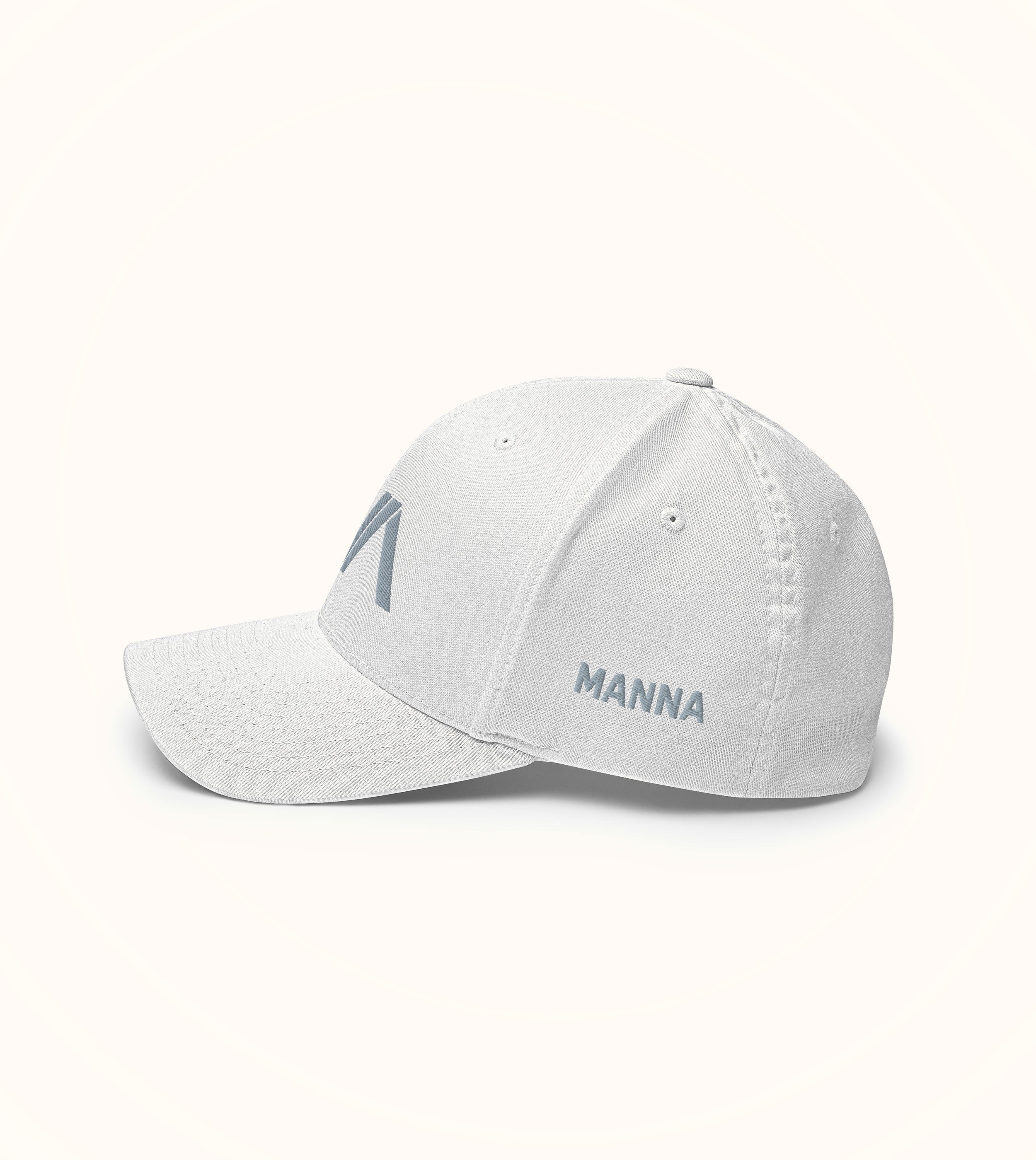 Manna Fitted Structured Twill Cap, Grey