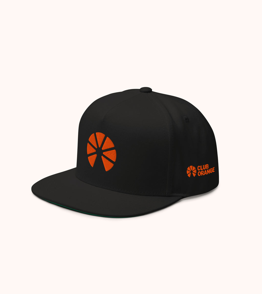 Club Orange black snapback