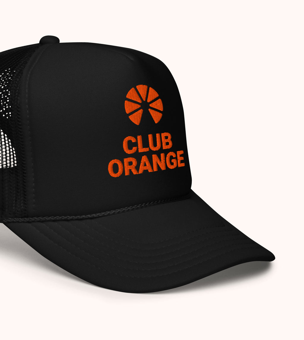 Club Orange Foam trucker hat
