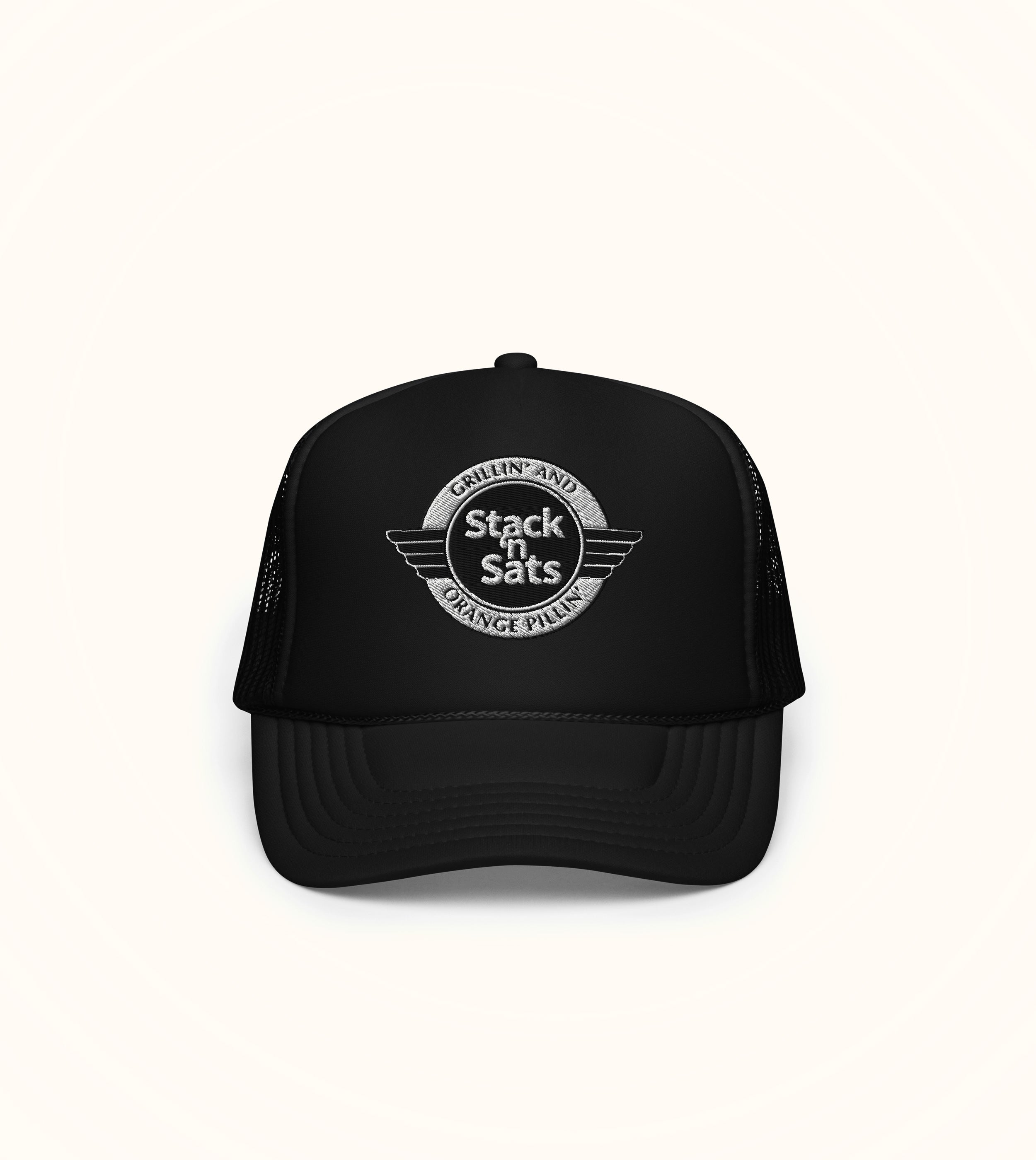 Steakburger black trucker hat